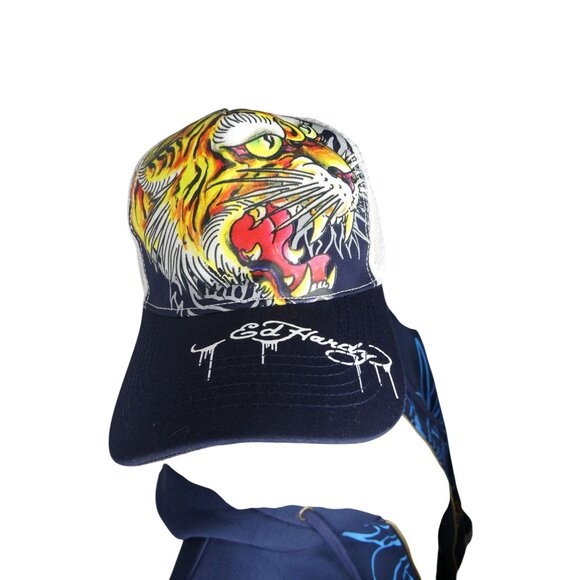 Ed Hardy Tiger Baseball‎ Cap Blue One Size Fits - Picture 7 of 7